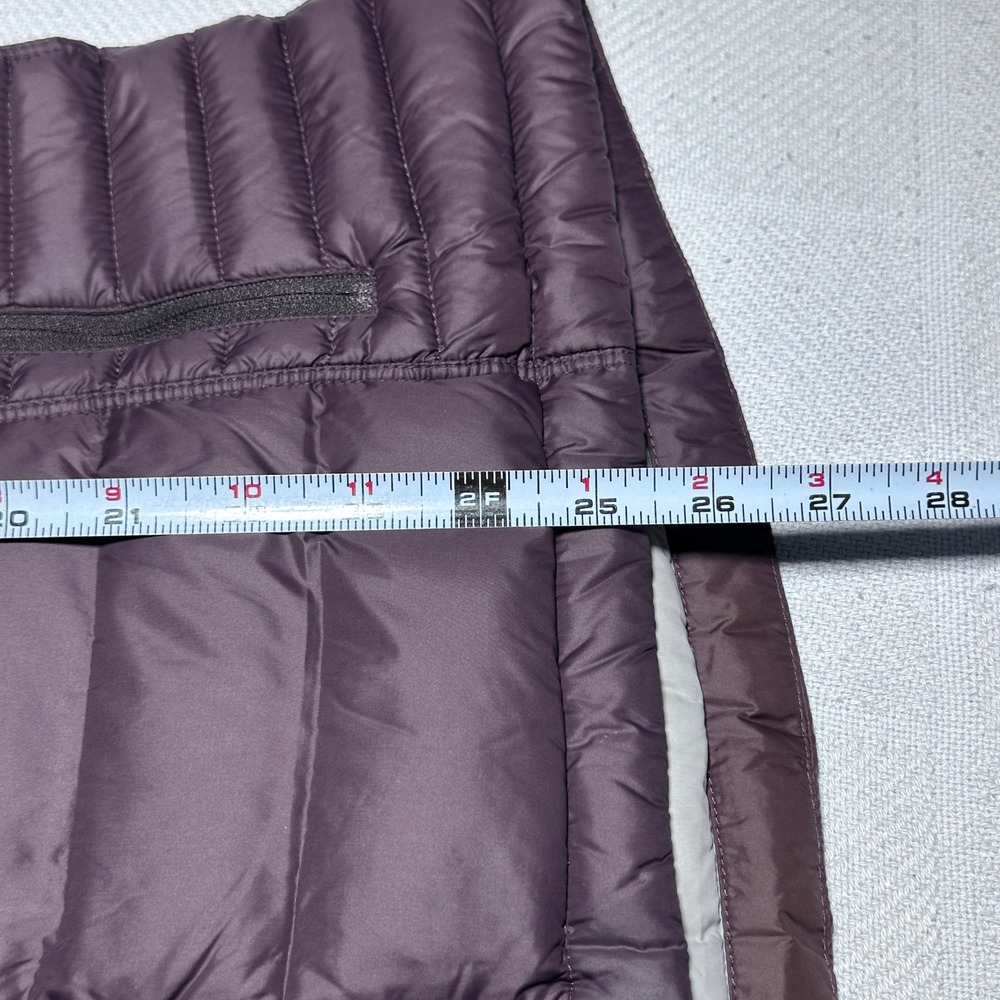 Kuhl Spyfire Jacket Women Large 800 Down Fill Quilted Full Zip Puffer Burgundy - Picture 15 of 16
